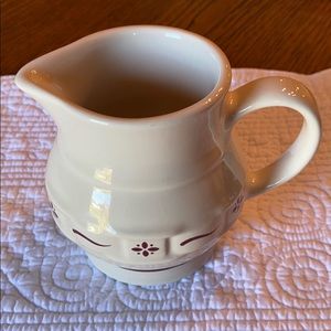 Longaberger Traditional red creamer
